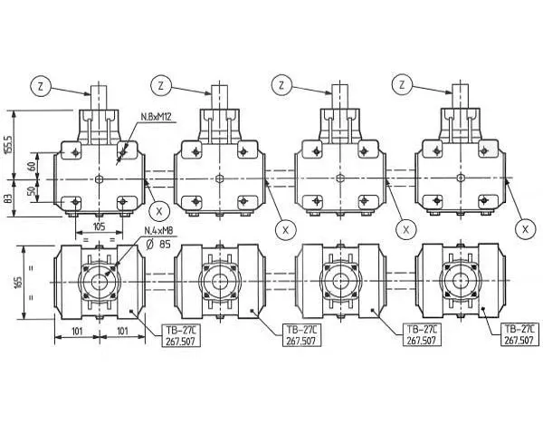 Specifications-of-Rotary-Tiller-Gearbox-TB-27C
