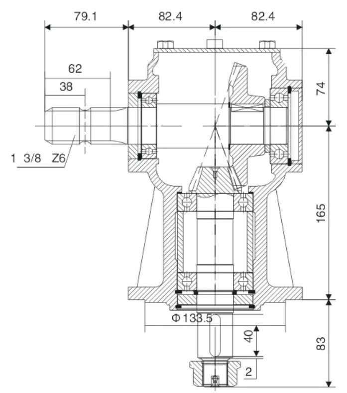 Lawn Mower Gearbox EP-LF211 Specifications